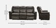 Patterson 3 Seater Sofa In Brown Color
