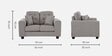 Payton 2 Seater Sofa In Grey Colour With Matte Finish Payton 2 Seater Sofa In Grey Colour With Matte Finish