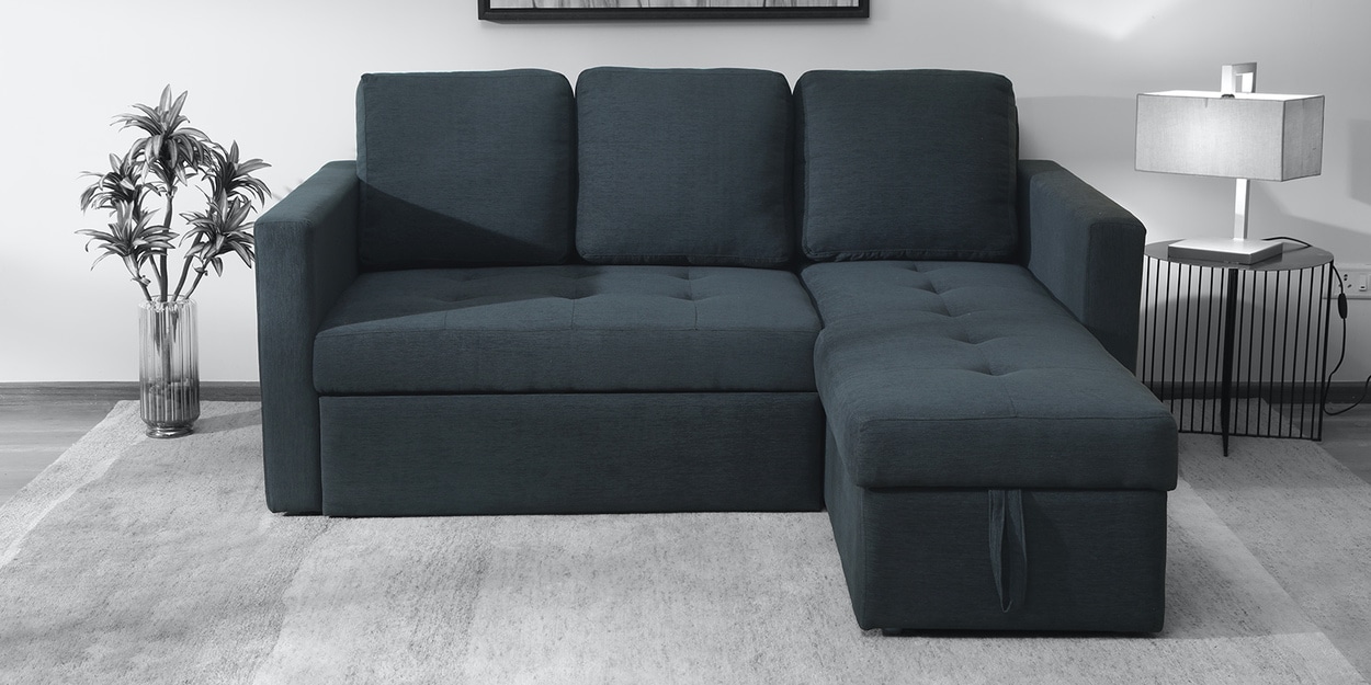 Buy Paco 3 Seater SofacumBed in Charcoal Grey Colour CasaCraft at 3