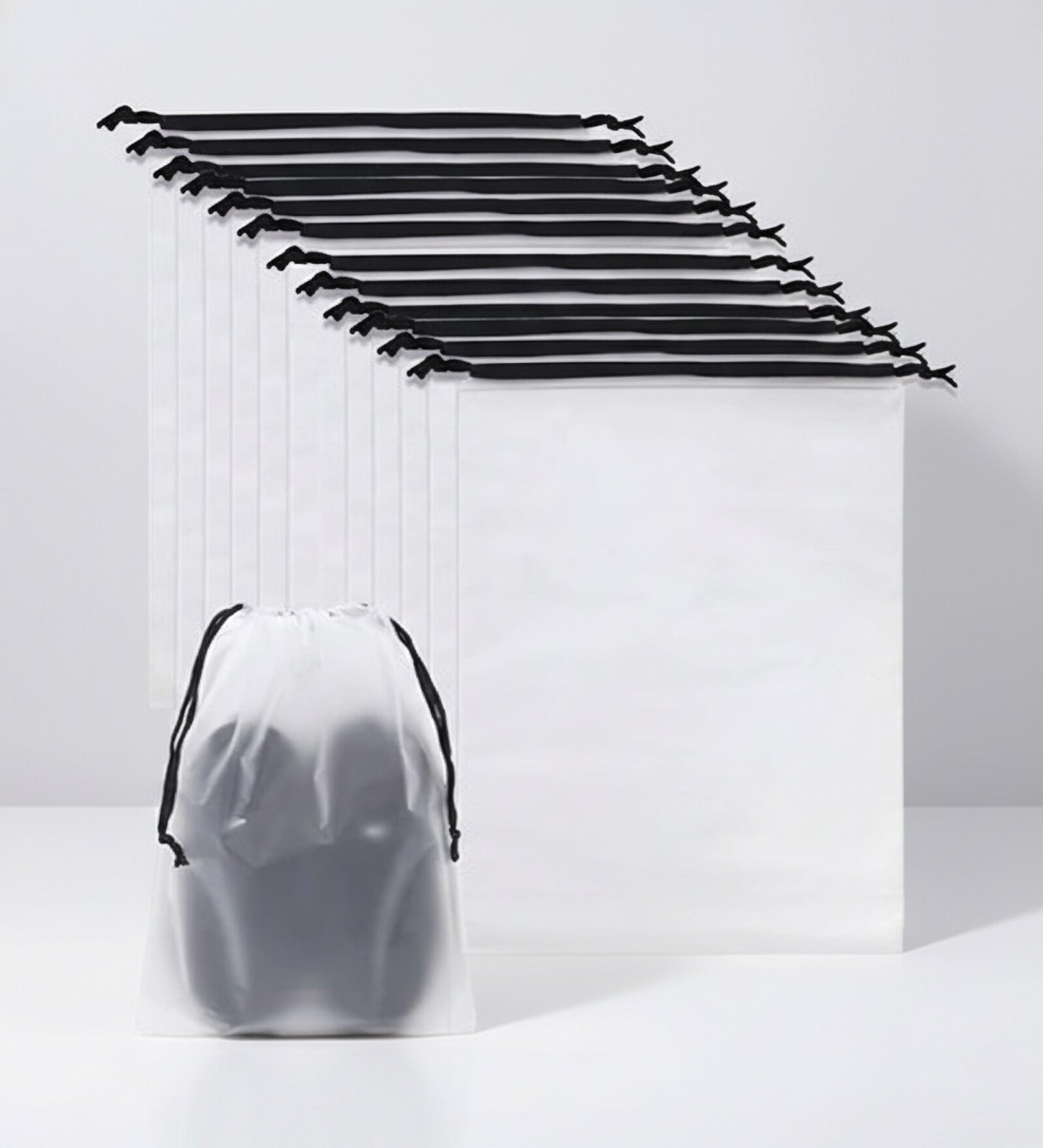 Pack Of 6 White Shoe Organizer Bag Covers