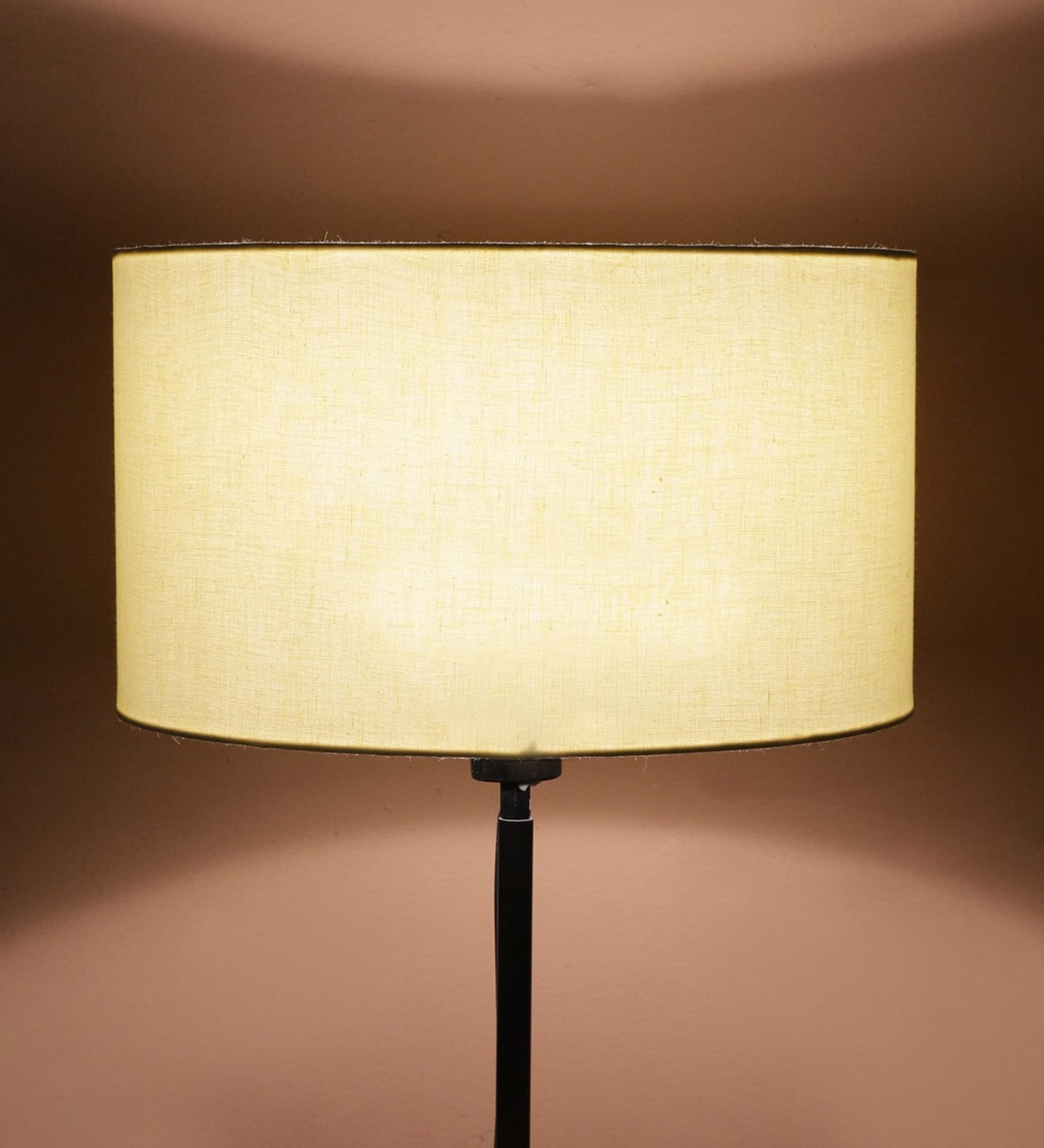 Vespera Yellow Cotton Fabric Solid Lampshade