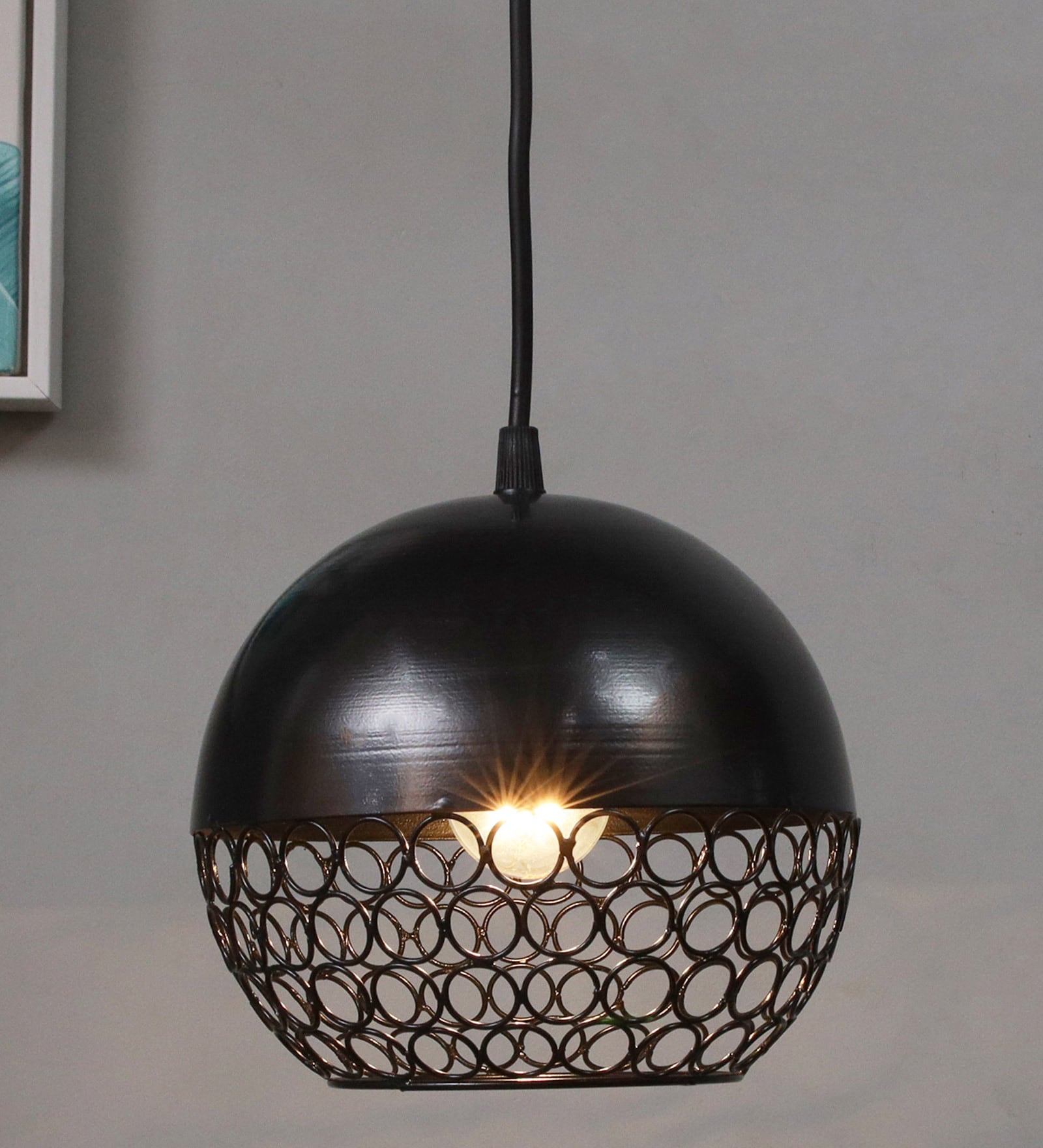 Palencia Black Metal Hanging Light