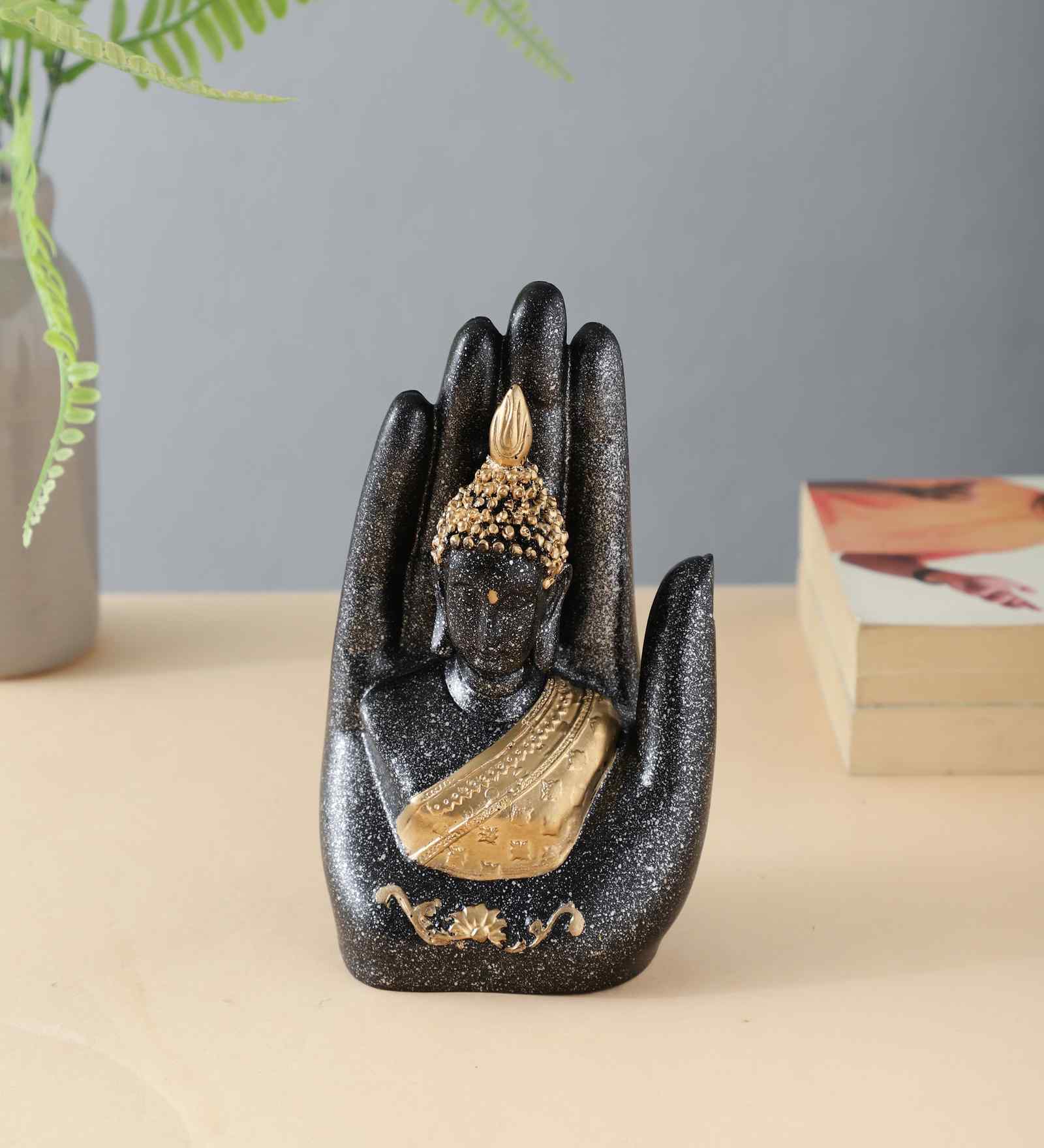 Resin Palm Buddha Statue