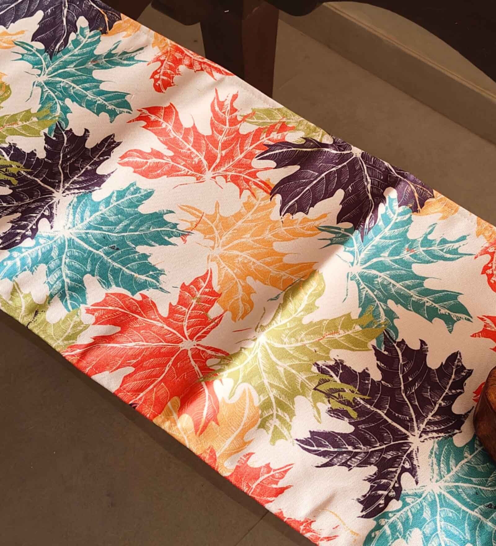 Palm Leaves Pattern- Table Runner- 12X72 Inches