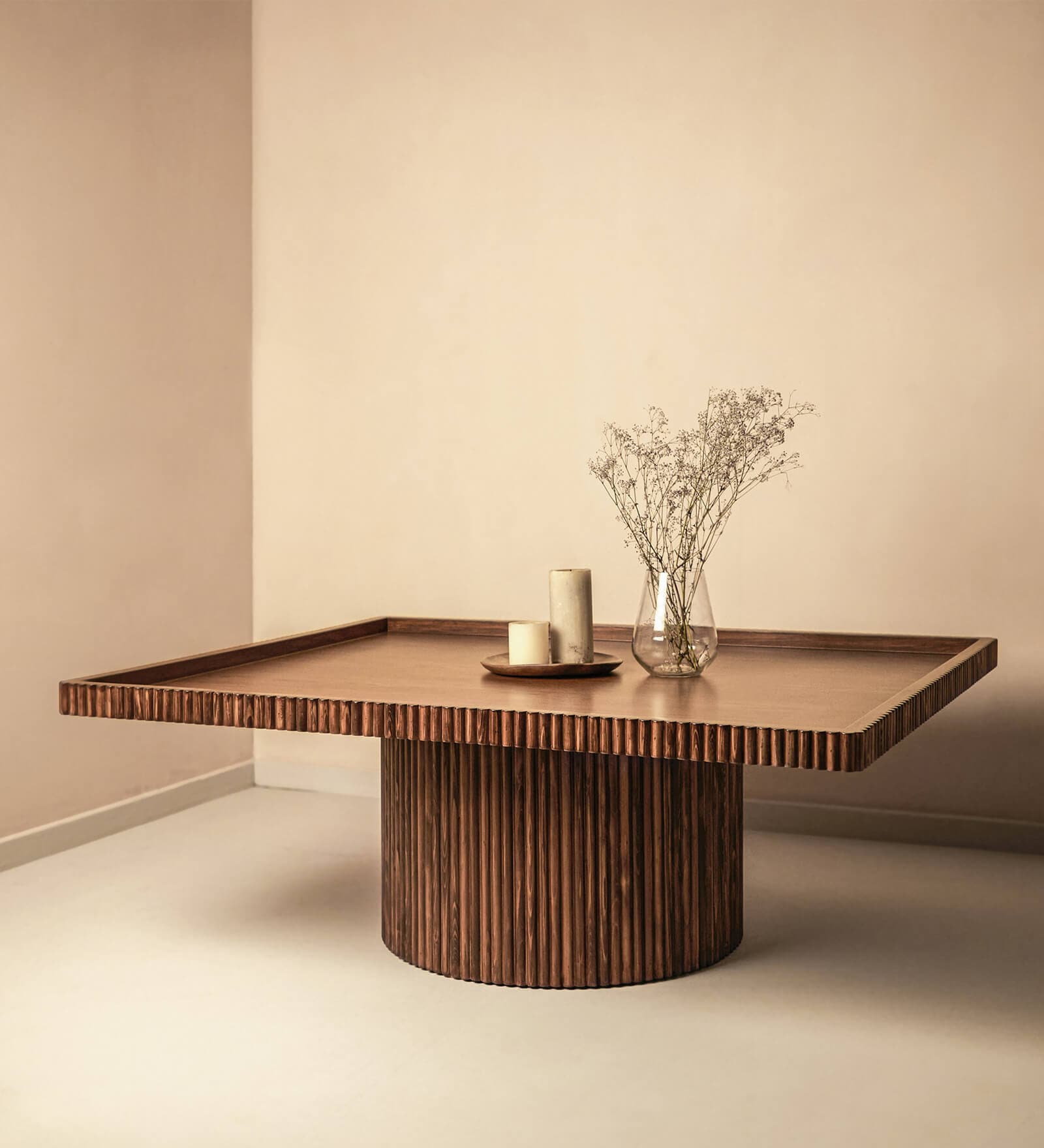 Buy Parallel Coffee Table In Brown Colour by Objectry | Pepperfry