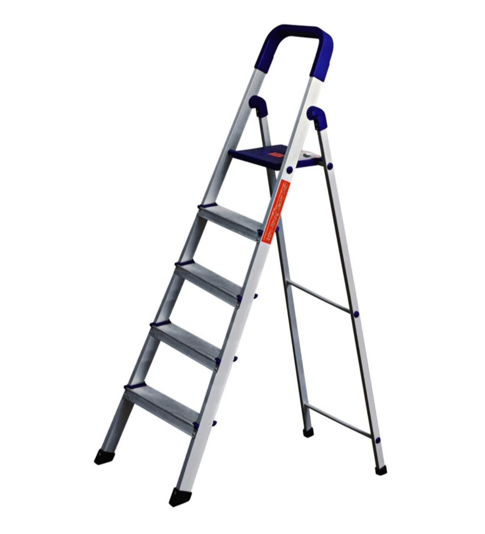 Parasnath Home Pro 5 Step 5.1 Ft Light Weight Aluminium Heavy Duty Folding Ladder