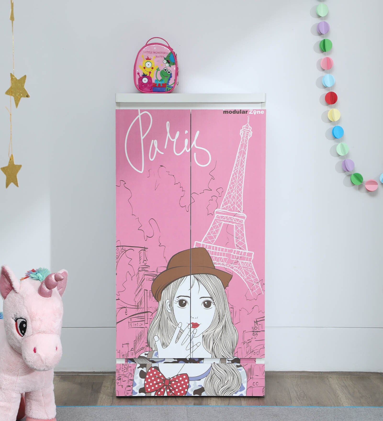 Buy Paris Girls Kids Wardrobe with Drawer at 100% OFF by Modular Zone ...