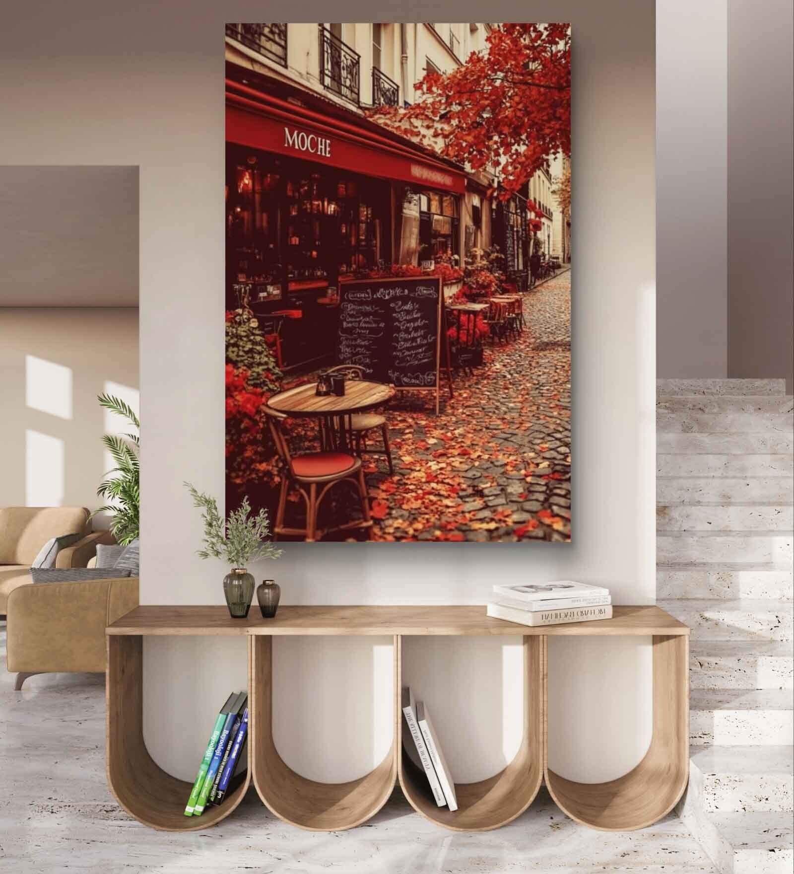 Parisian Autumn Canvas Painting