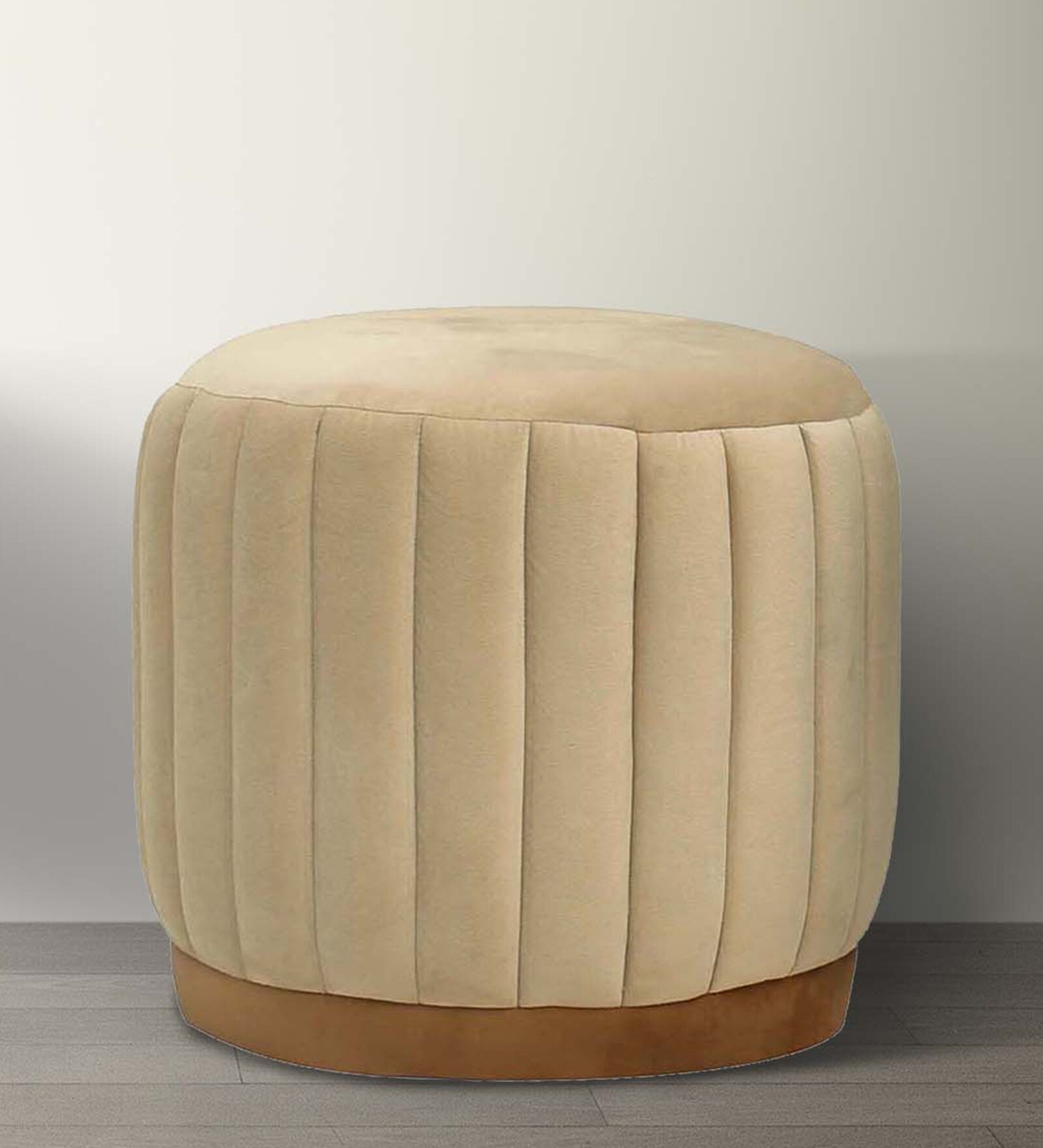 Buy Parker Fabric Ottoman in Beige Colour at 42 OFF by ARRA Pepperfry