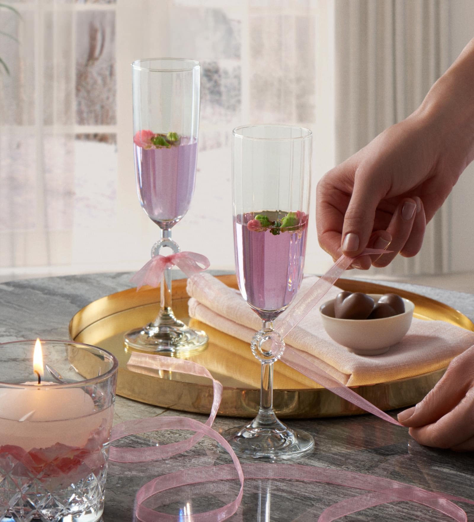 Pasabahce Amore Champagne Flute 150 Ml Set Of 2 (440313)