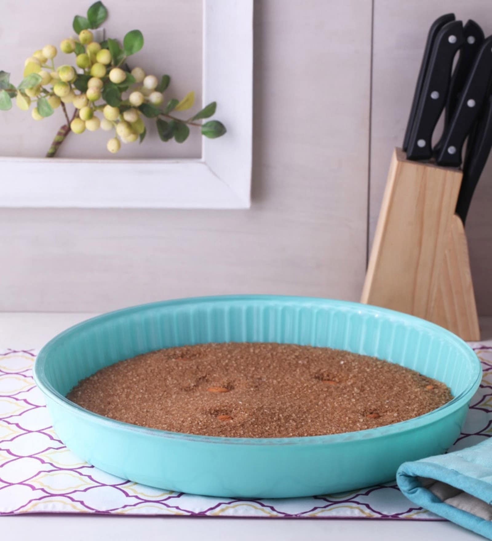 Ovenware Blue Glass Baking Tray