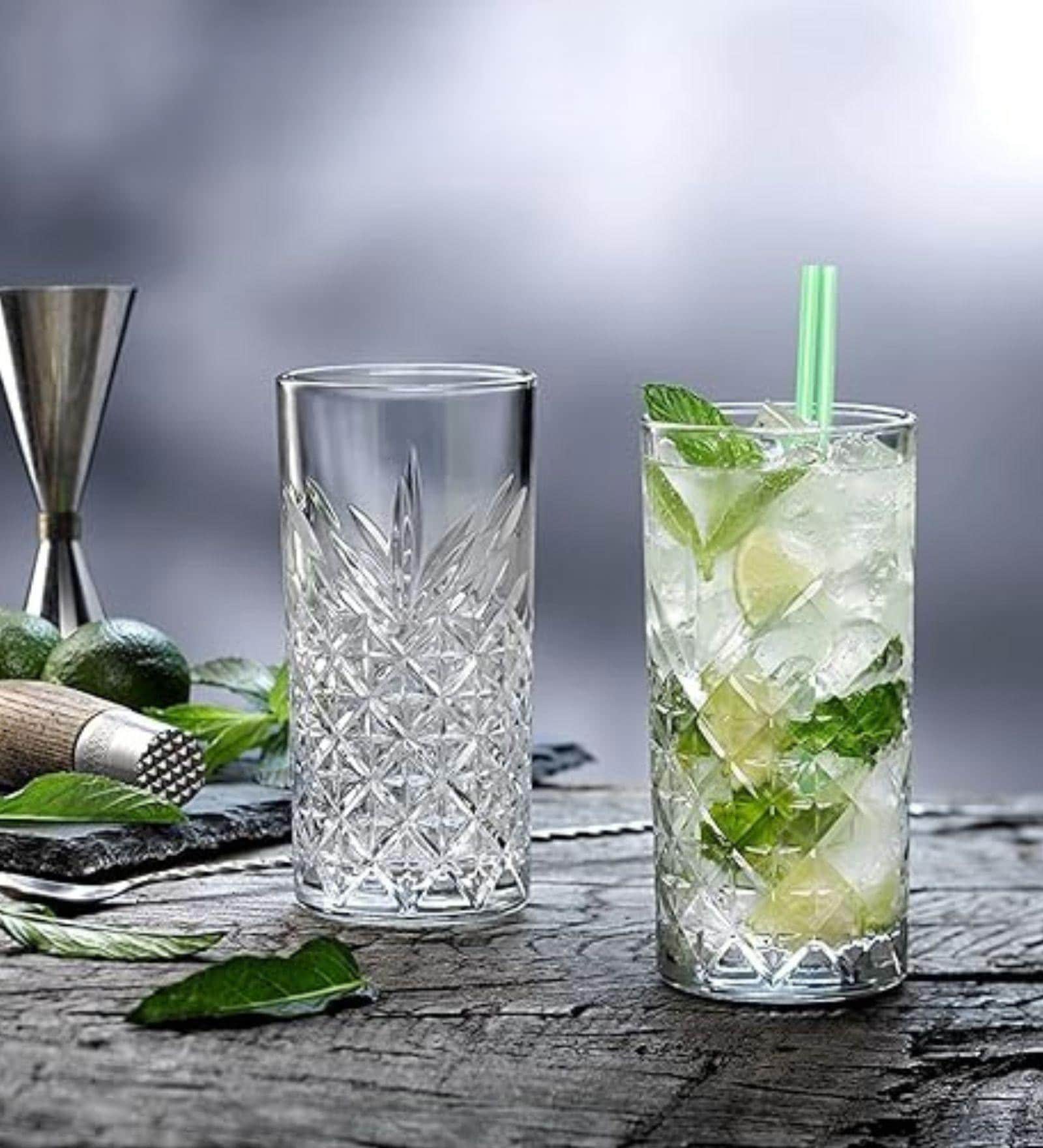 Pasabahce Timeless Long Drink Water/Juice Glass 450 Ml Set Of 4 (52800)