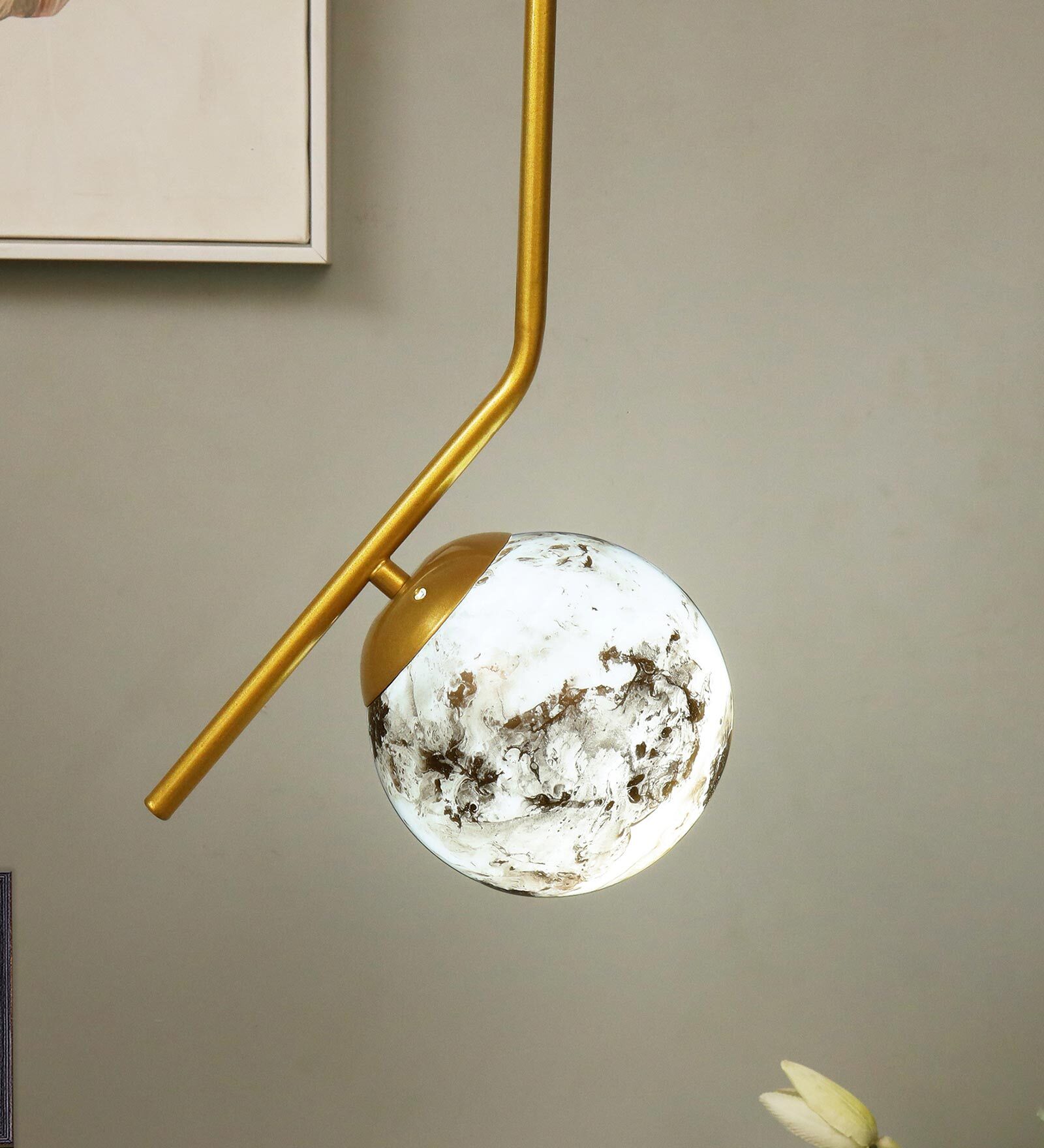 Pascal Gold Metal Hanging Light