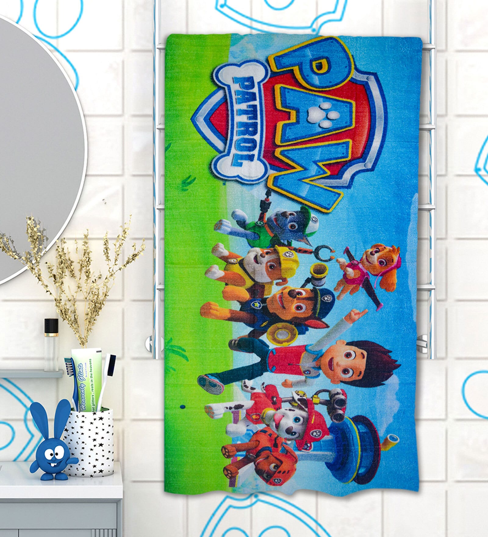 Paw Patrol Multicolor 350 GSM Cotton Kids Towels