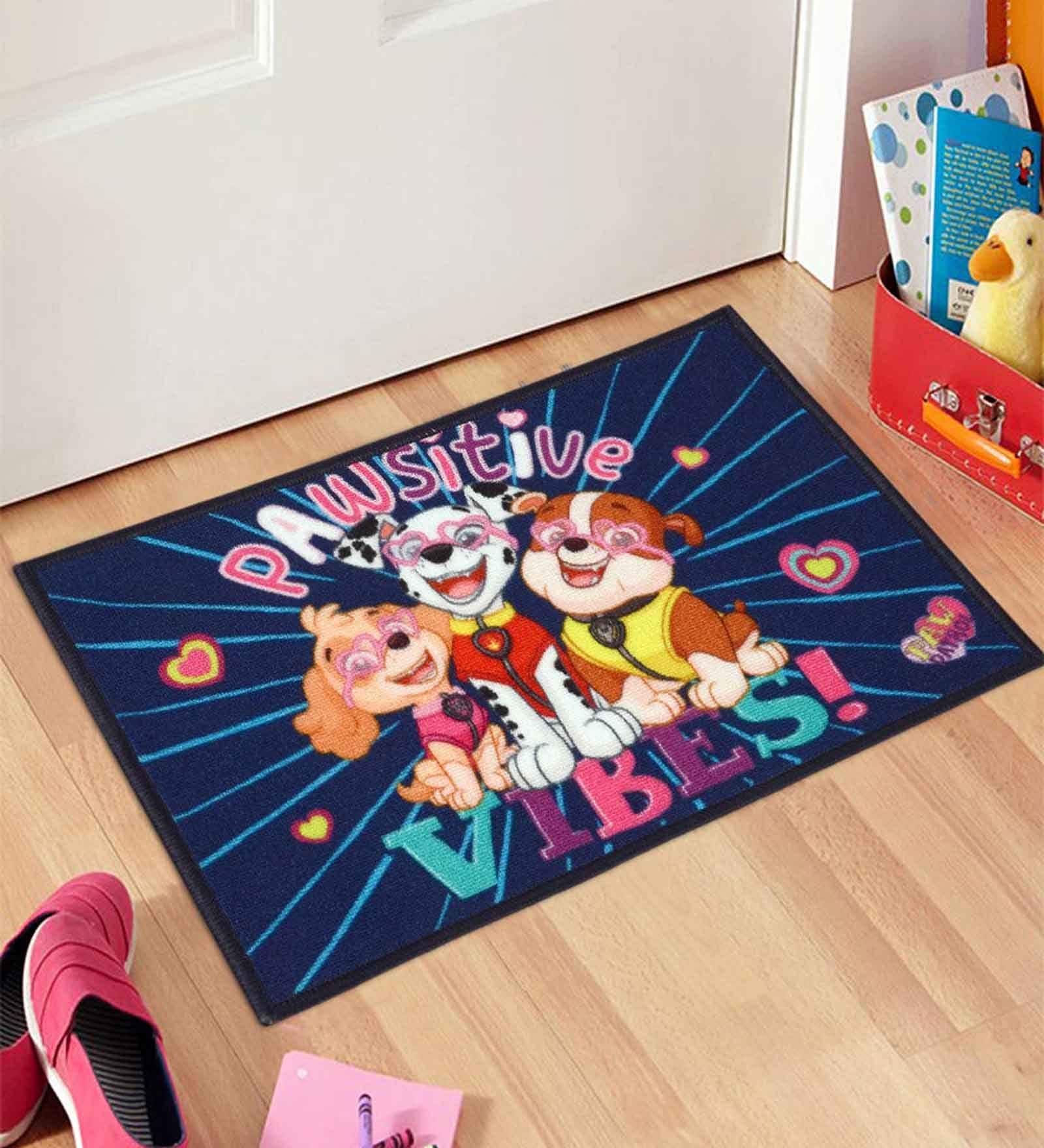 Blue Character Polypropylene 16 x 24 Inches Kids Floor Mat