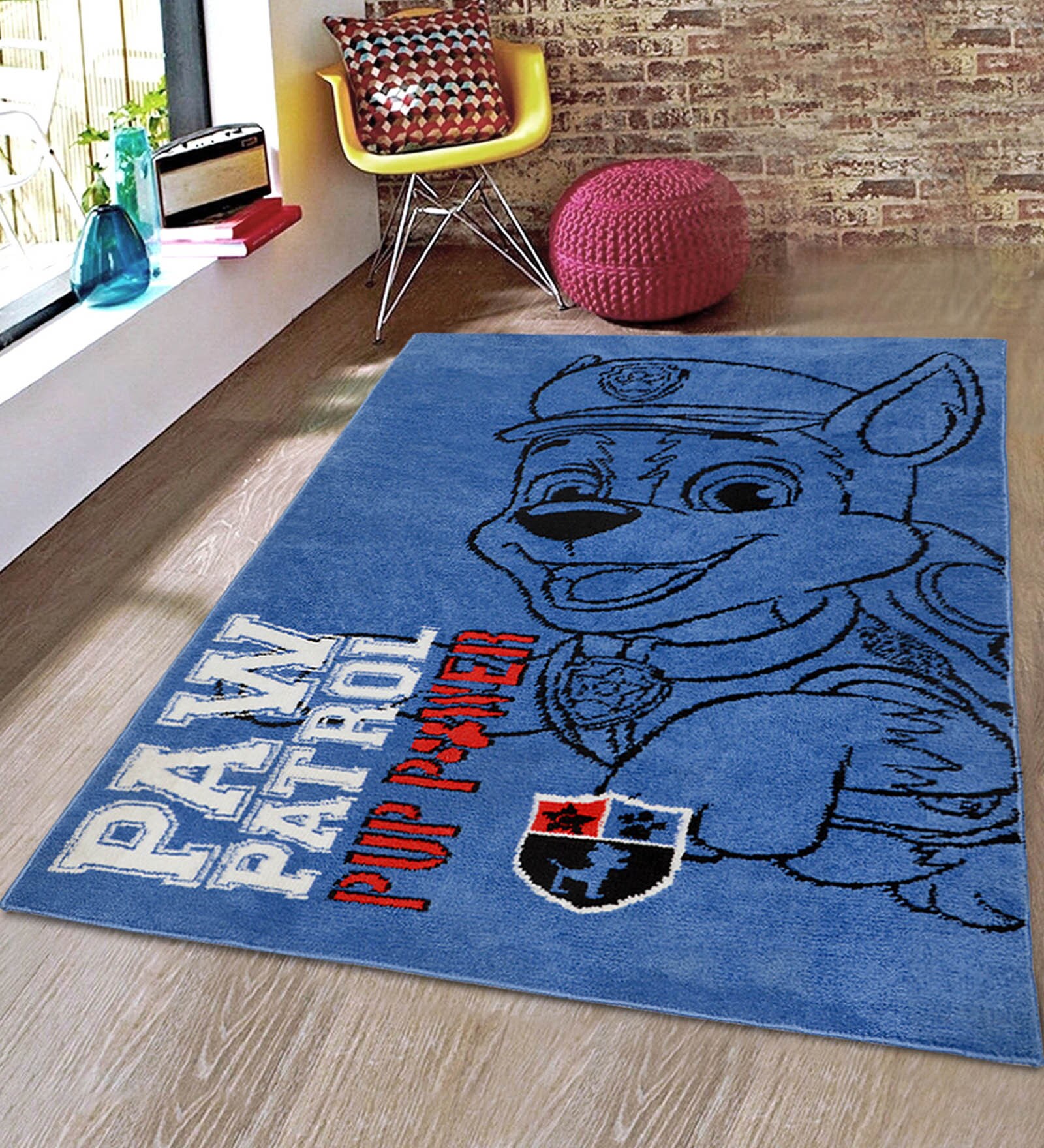 Blue Character Poly Propylene 3 ft x 5 ft Kids Carpet Blue Character Poly Propylene 3 ft x 5 ft Kids Carpet