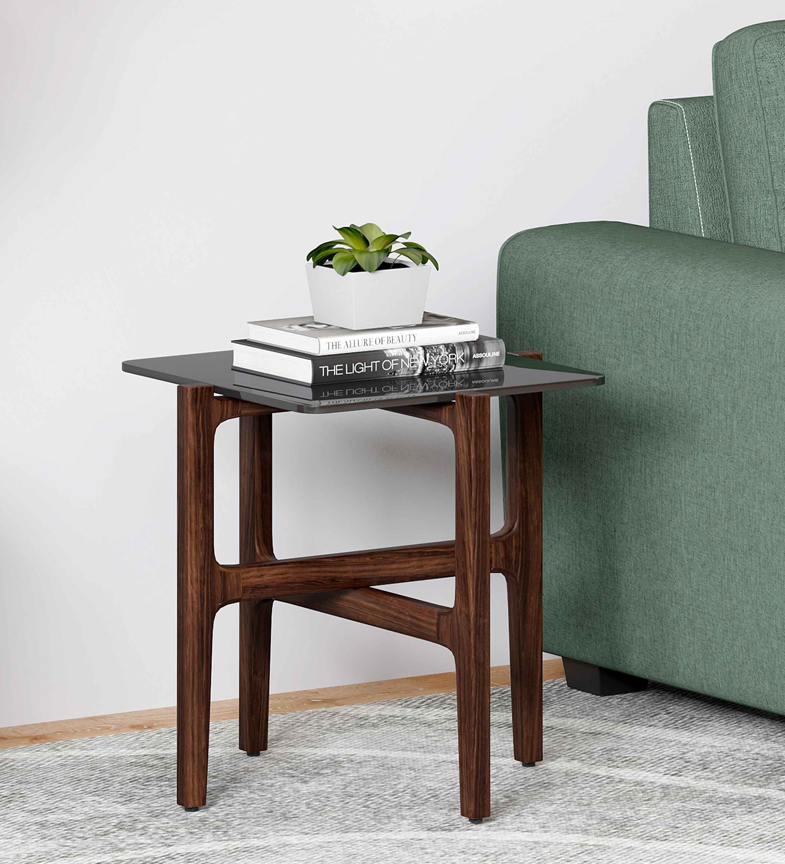 Payton End Table In Brown Finish