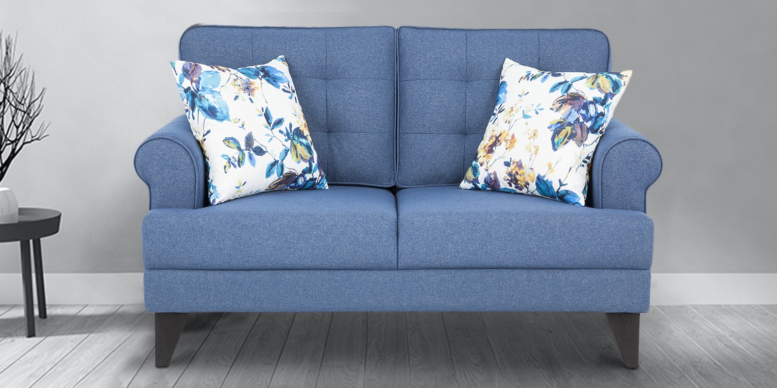 Paddington Fabric 2 Seater Sofa in Blue Colour