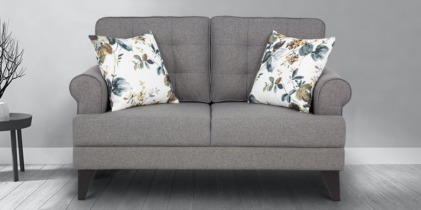 Paddington Fabric 2 Seater Sofa in Grey Colour