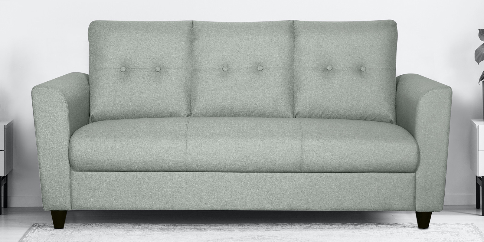 Paula Three Seater Sofa in Grey Colour