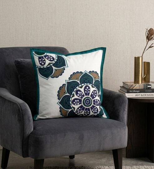 Pack Of 1 Elegant Damask Throw Cushion Covers (18x18)