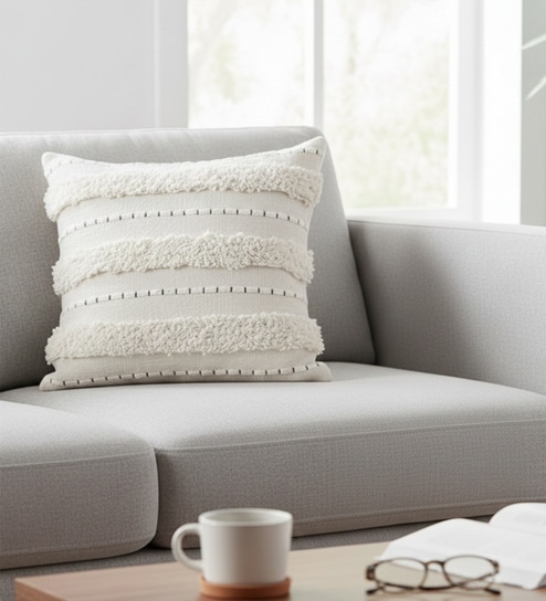 Pack Of 1 High-Texture Boho Throw Cushion Covers (18x18)