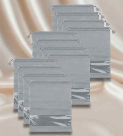 Pack Of 12 Grey Shoe Organizer Bag Covers