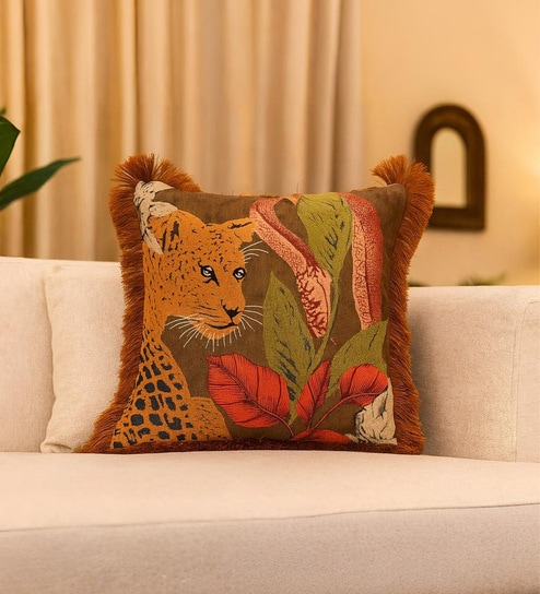 Pack of 2 Multicolor Nature Cotton Hand Crafted Cushion Covers