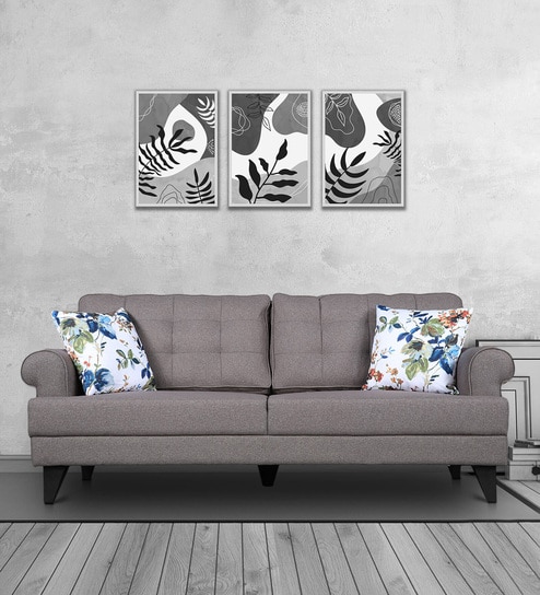 Paddington Fabric 3 Seater Sofa in Light Brown Colour