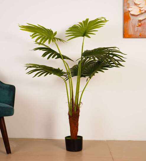 Artificial Palmetto Palm Tree Plant with Pot