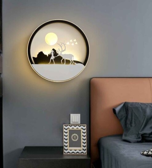 Panorama Metal Novelty Wall Light (Black)
