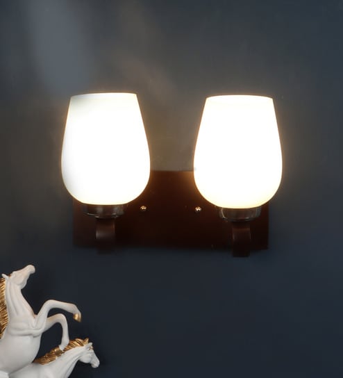 Ciaro Brown Wood Wall Sconces