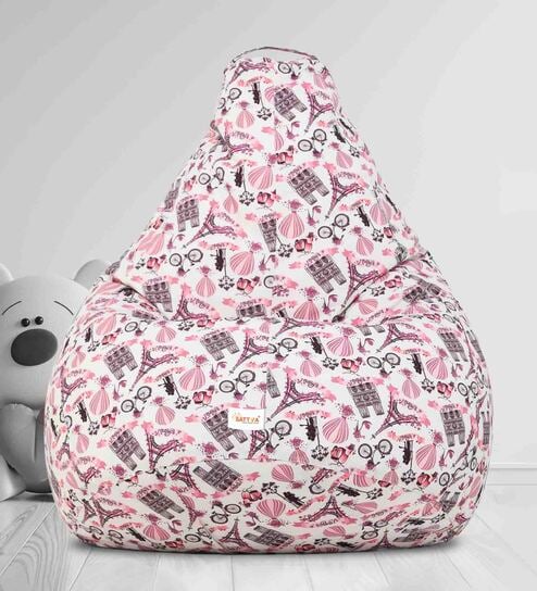 Paris Classic XXXL Bean Bag With Beans In Multi Colour
