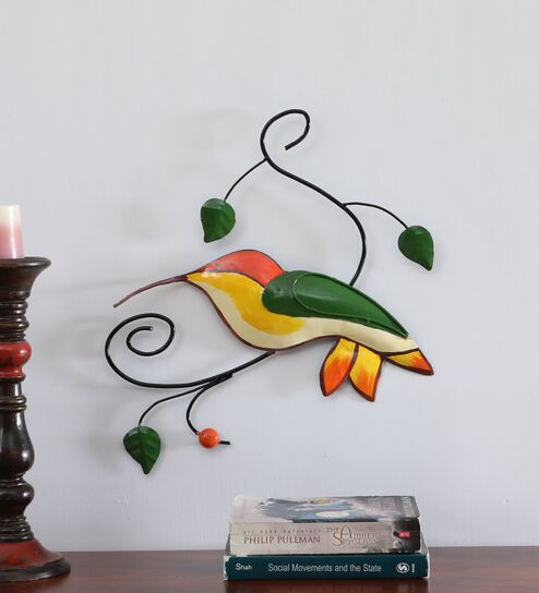 Parrot Multicolour Handmade Metal Wall Art by  Home Decor International