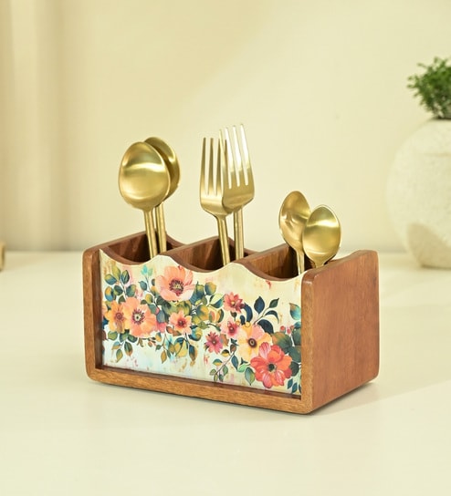Pastel Flora Cutlery Holder