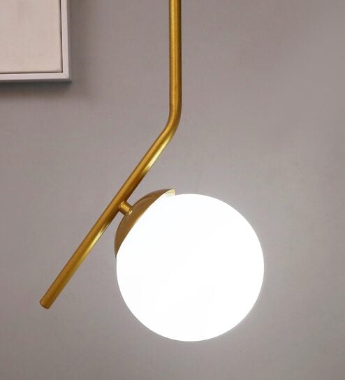 Patrice White Metal Hanging Light