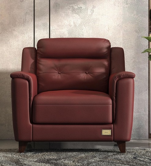 Patrick 1 Seater Sofa In Red Color