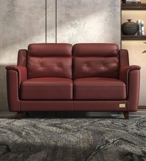 Patrick 2 Seater Sofa In Red Color