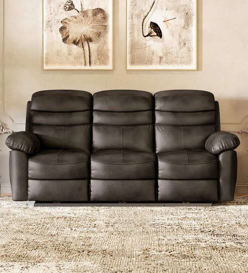 Patterson 3 Seater Sofa In Brown Color