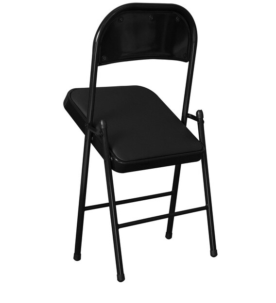Buy Folding Metal Chair in Black Colour By Storyhome Online Metal