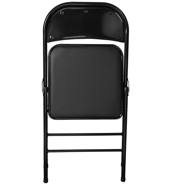 Buy Folding Metal Chair in Black Colour By Story@home Online - Metal ...