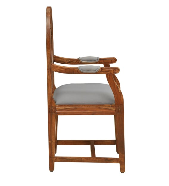 Buy Parker Solid Wood Arm Chair in Rustic Teak Finish Amberville By
