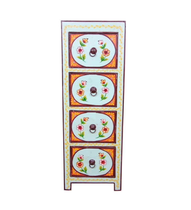 Buy Rangilo Rajasthan Floral Chest Of Drawers By Bohemiana Online