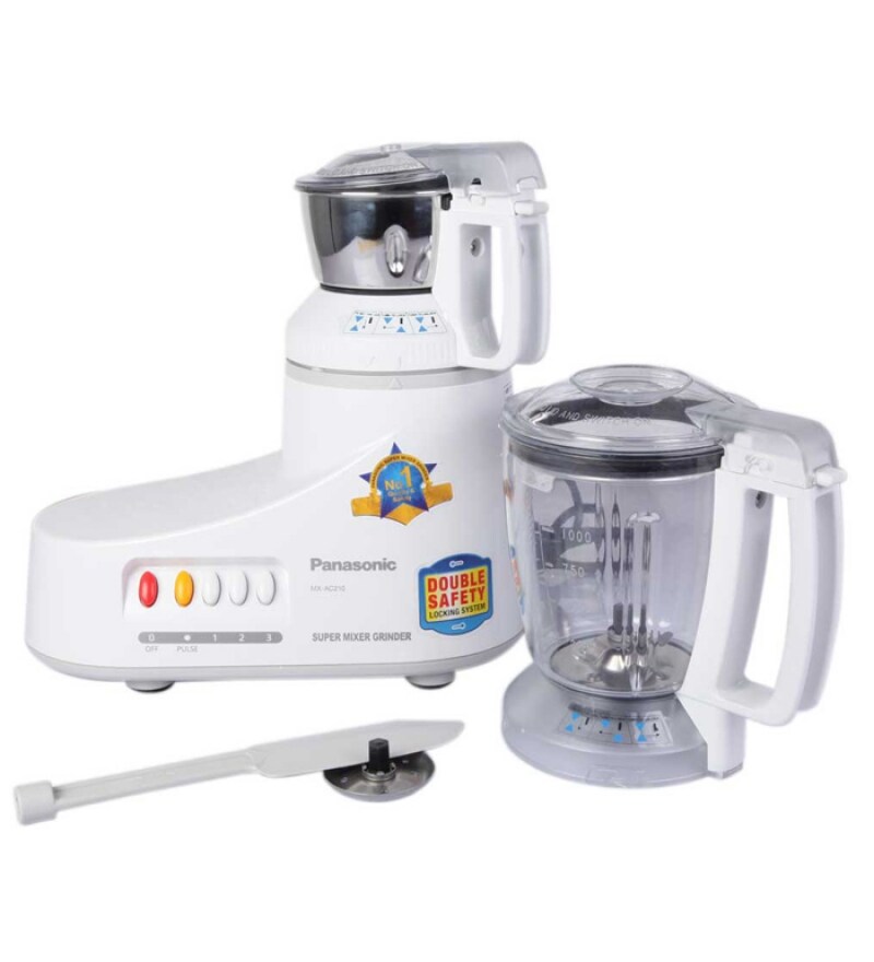 Buy Panasonic MX AC 210 2 Jars Mixer Grinder (White) Online Juicer Mixer Grinders Juicer