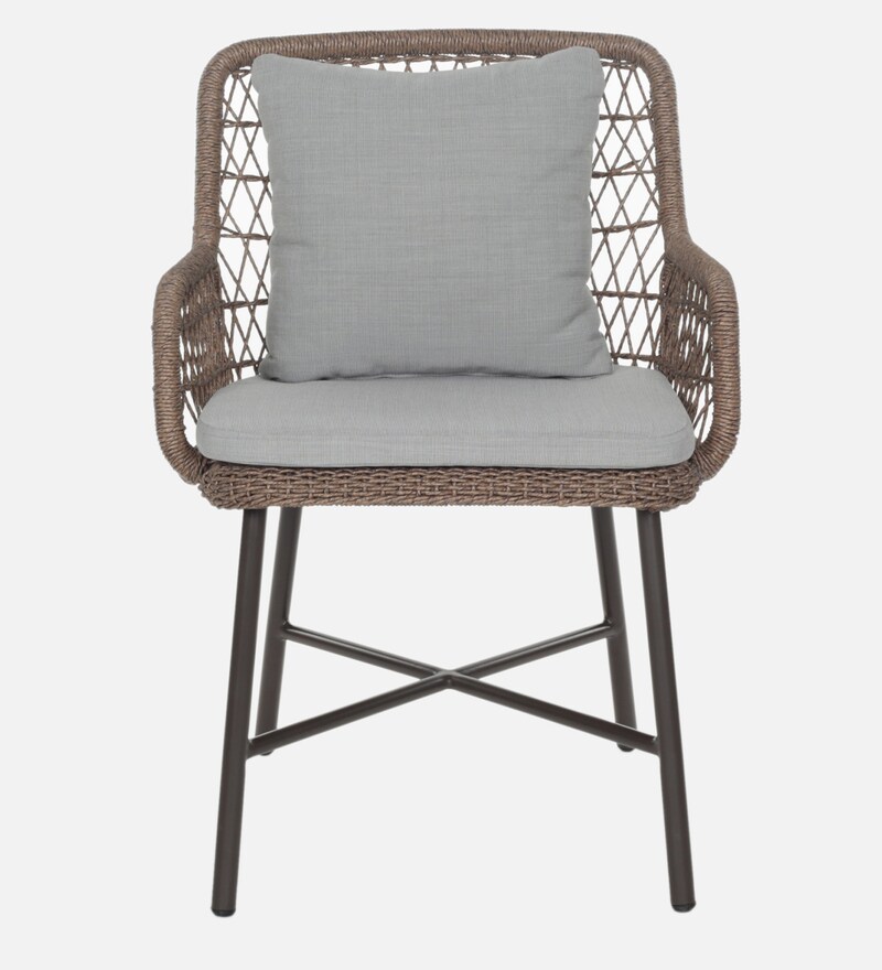 Buy Pagmaya Wicker Outdoor Dining Set in Brown Colour by Abaca Online
