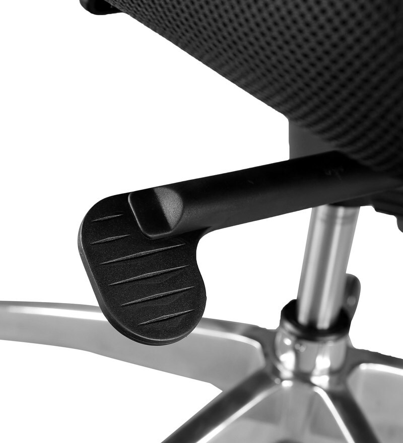 Buy Ergo Ergonomic Chair in Black Colour By HomeTown Online High Back