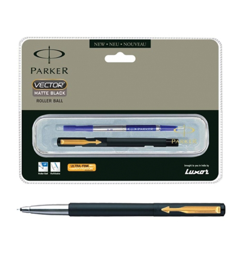 Parker Vector Matte Black GT Roller Ball Pen: Buy Online At Best Price