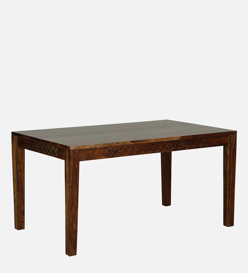 Buy Parnika Sheesham Wood 6 Seater Dining Table In Provincial Teak
