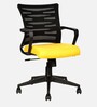 Pablo Breathable Mesh Ergonomic Chairs in Black & Yellow Colour