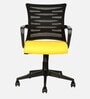 Pablo Breathable Mesh Ergonomic Chairs in Black & Yellow Colour